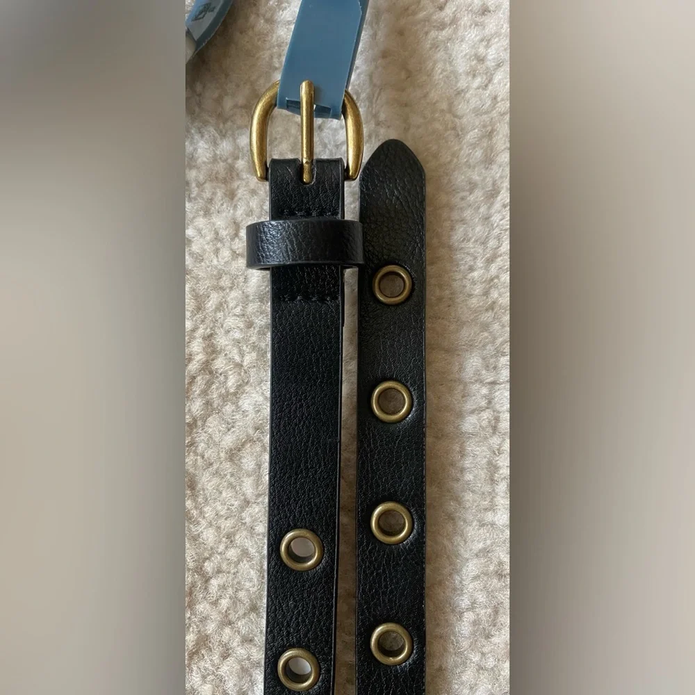 Women's 2pk Grommet & Silver Buckle Belt -Universal Thread
